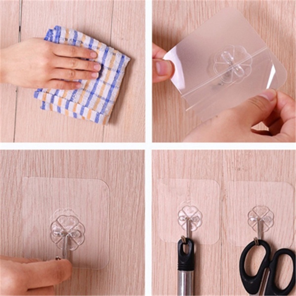 Set 1 / 6 móc treo đồ dùng dán tường tiện ích