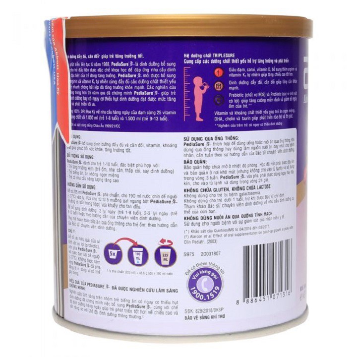 Sữa Pediasure loại 400g date MỚI