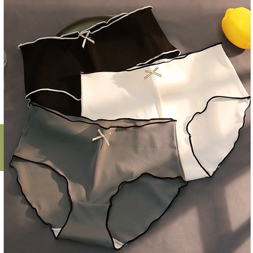 Quần lót AOWEINISI cotton không đường may lưng cao vừa thời trang trẻ trung quyến rũ phong cách Nhật Bản