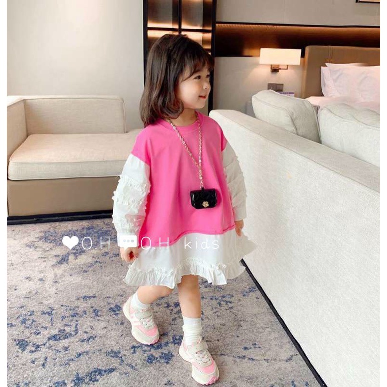 váy phốí bèo cho bé