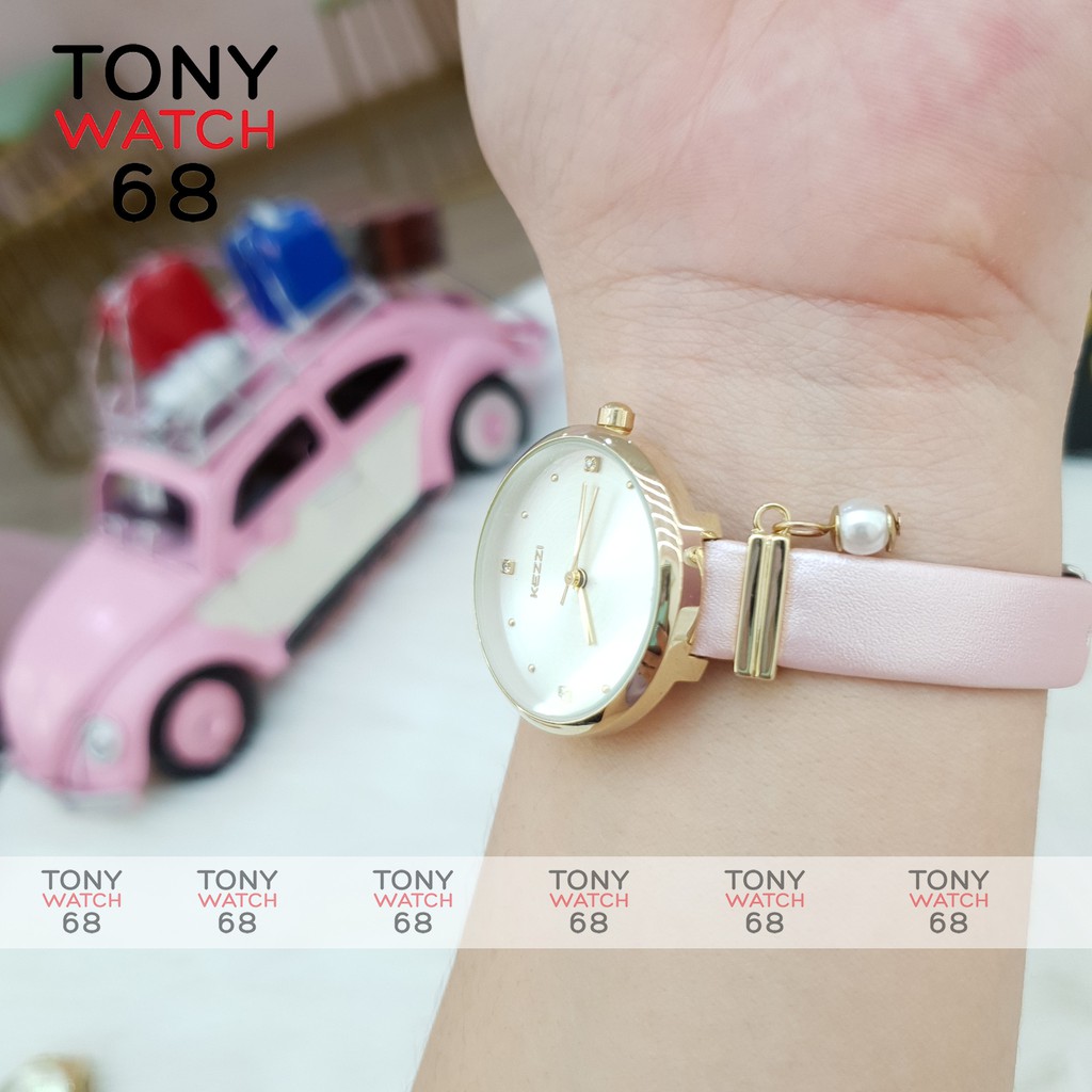 Đồng hồ nữ dây da chính hãng Kezzi đeo tay chống nước thời trang giá rẻ | BigBuy360 - bigbuy360.vn