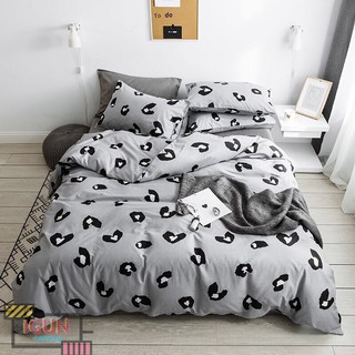 set BÁO ĐỐM XÁM bộ Chăn Ga Gối 4 món COTTON ORGANIC 100% nhập khẩu HÀN QUỐC
