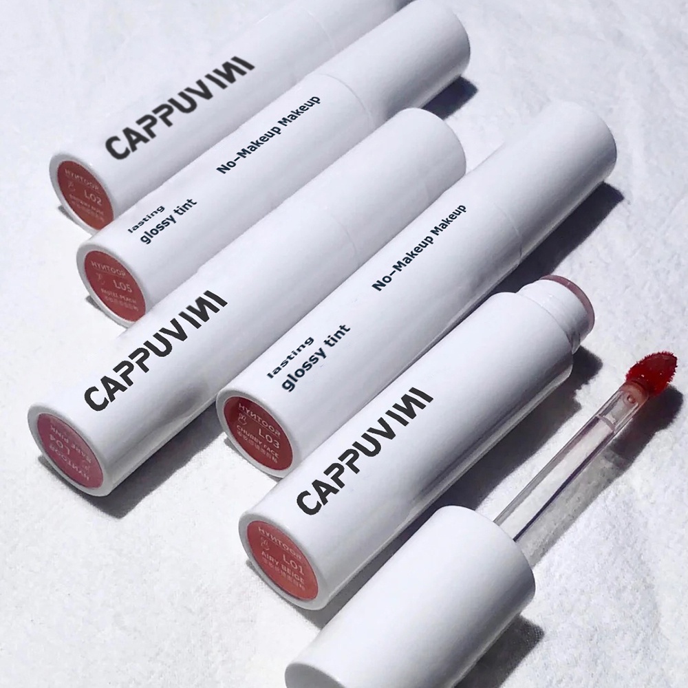 [Hàng mới về] Son Kem Dưỡng Ẩm Lâu Trôi Thỏi Tròn Nhỏ Màu Trắng Dành Cho Nữ Sinh