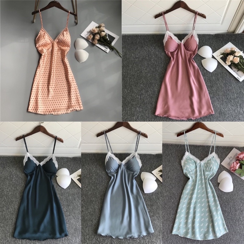 Váy Ngủ Lụa Cao Cấp JOLI - Hàng thiết kế