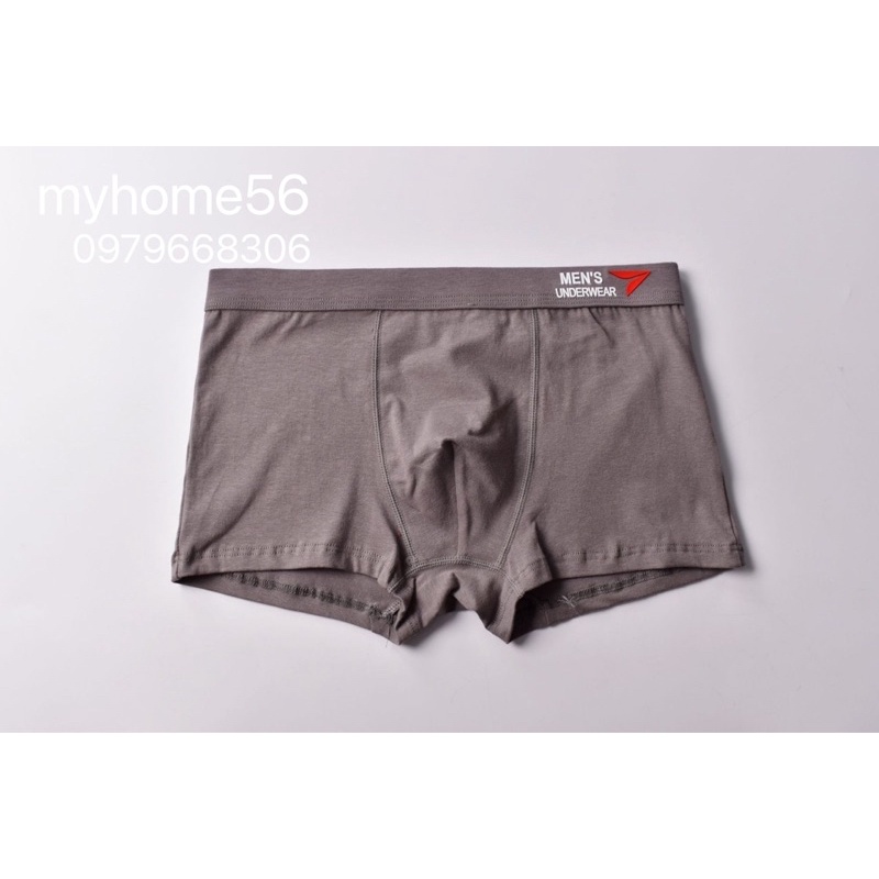 Hộp 4 quần sịp đùi cao cấp vải cotton 100% men underwear cao cấp