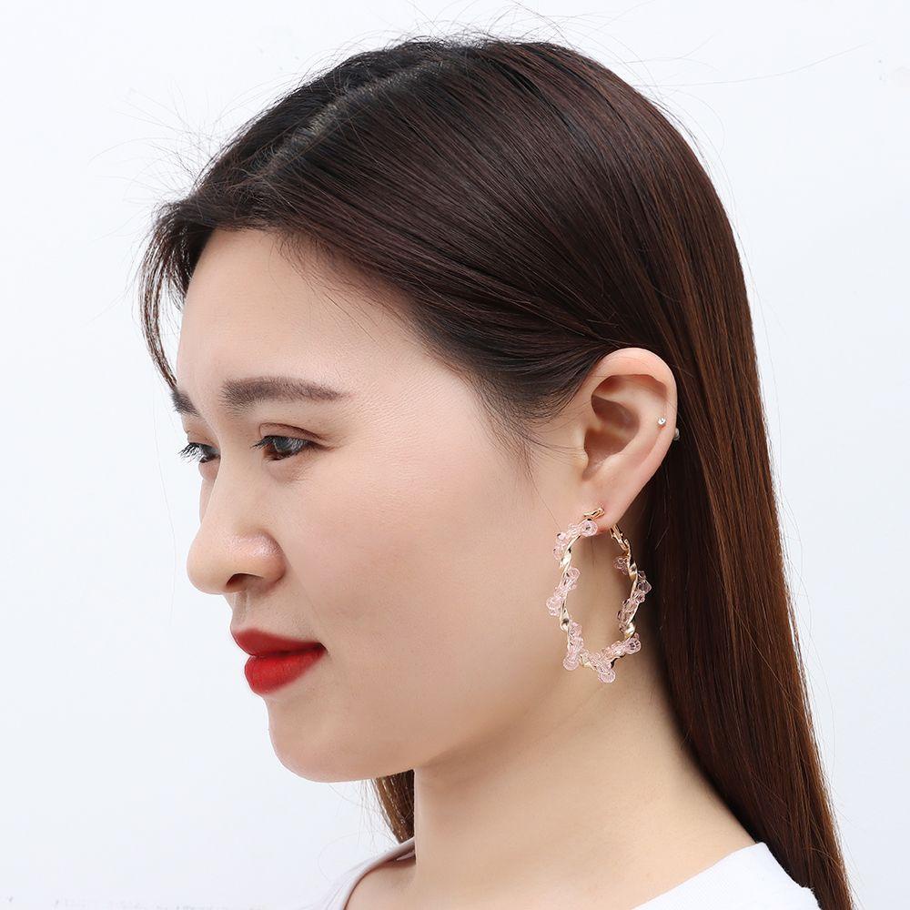 Bộ Khuyên Tai Hình Hoa Hồng Và Bướm Phong Cách Bohemian Cổ Điển Thời Trang Cho Nữ