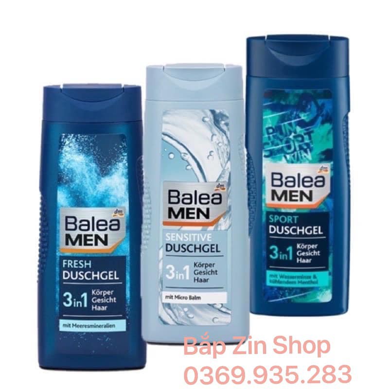 Sữa tắm gội nam Balea Men 3 in 1