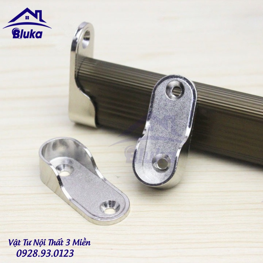 Bát đỡ thanh suốt tủ áo - Tai đỡ suốt áo - Bas Đỡ Hai Đầu  - Bluka