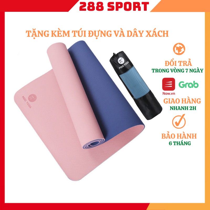 Thảm tập yoga 2 lớp cao cấp siêu bám chống trơn trượt PIDO PD4502