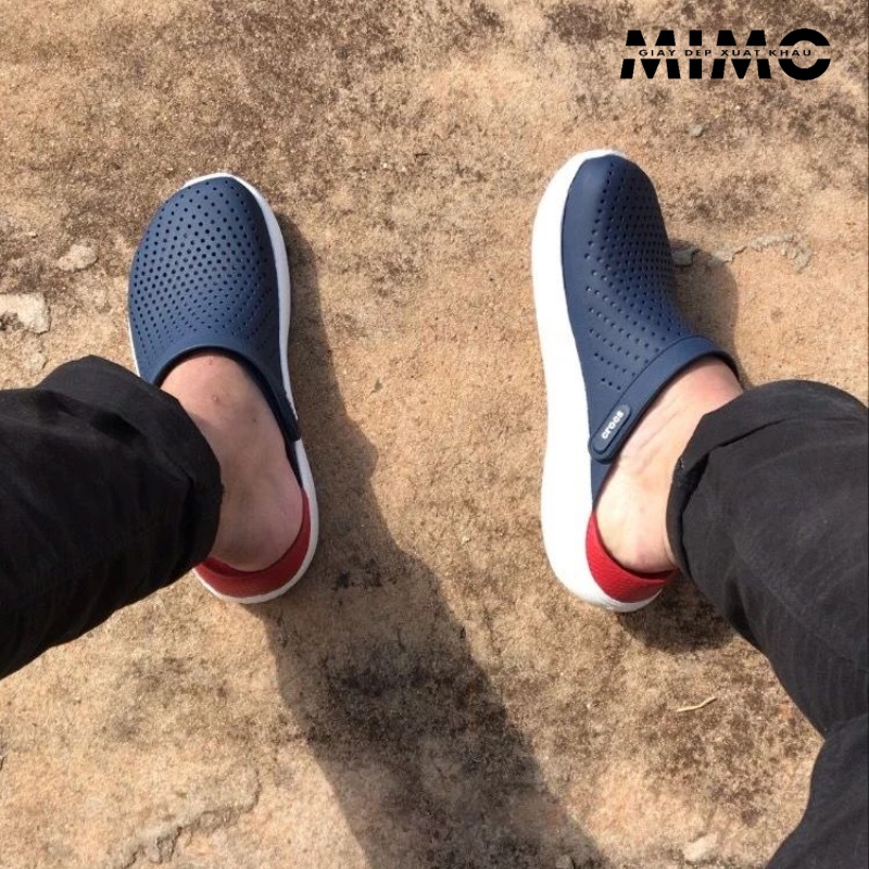 Sục literide navy đỏ êm mềm nhẹ, full box cho nam nữ