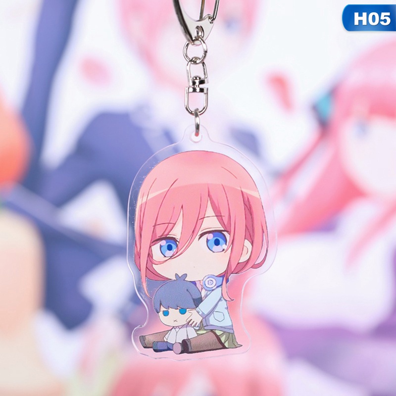 Móc khóa hình nhân vật Nakano Miku xinh xắn