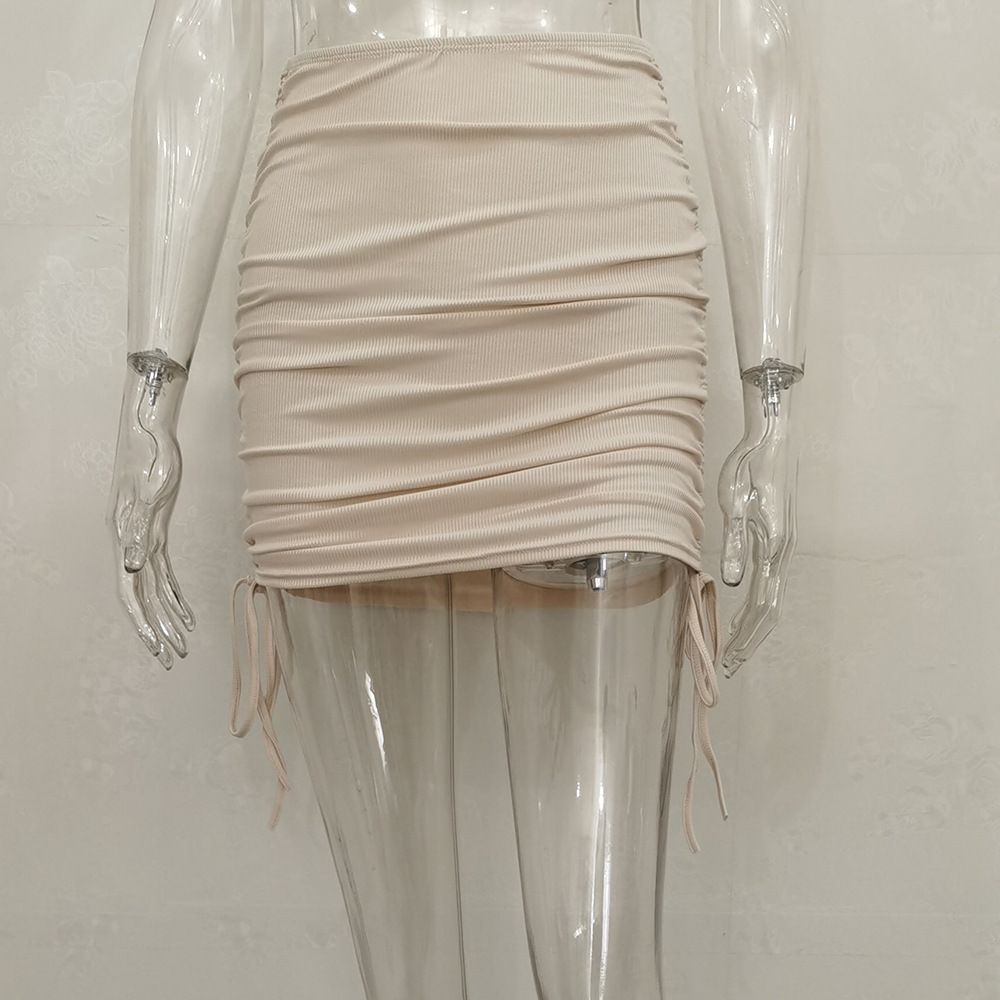 Chân Váy Mini Lưng Cao Phối Dây Rút Gợi Cảm Cho Nữ | BigBuy360 - bigbuy360.vn