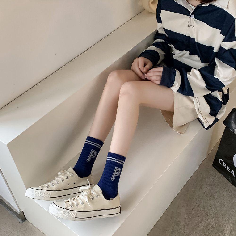 AROMA Vớ Cotton Thoáng Khí Thoải Mái Phong Cách Harajuku Cho Nữ