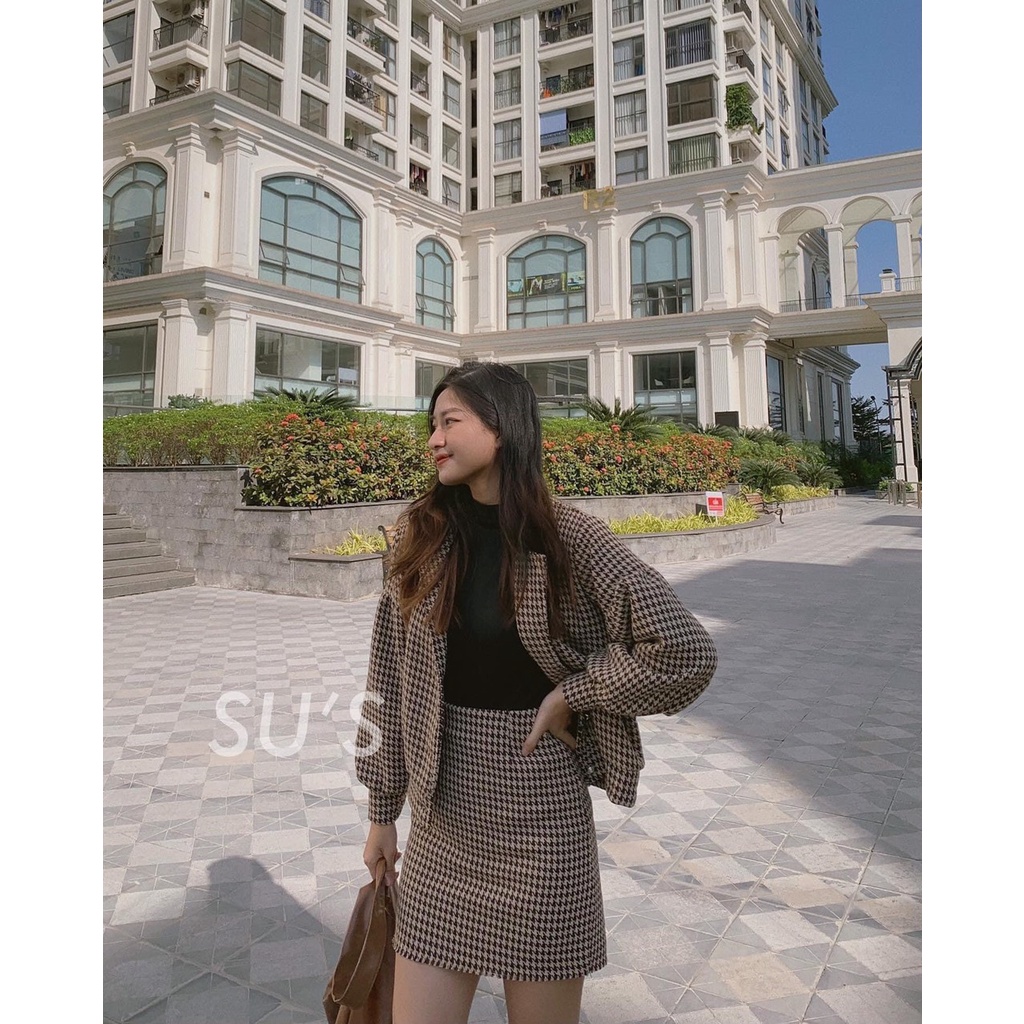 Set Váy Dạ Kẻ  Tết Siêu Yêu ❤️❤️[RẺ VÔ ĐỊCH]❤️❤️ Siêu Sexy, Chất Siêu Đẹp | BigBuy360 - bigbuy360.vn