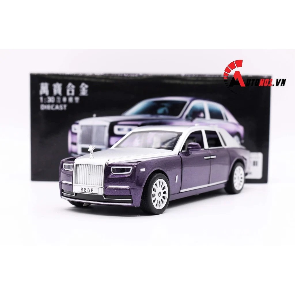 MÔ HÌNH XE ROLL ROYCE PHANTOM PURPLE SILVER 1:30 ICONIC 5711