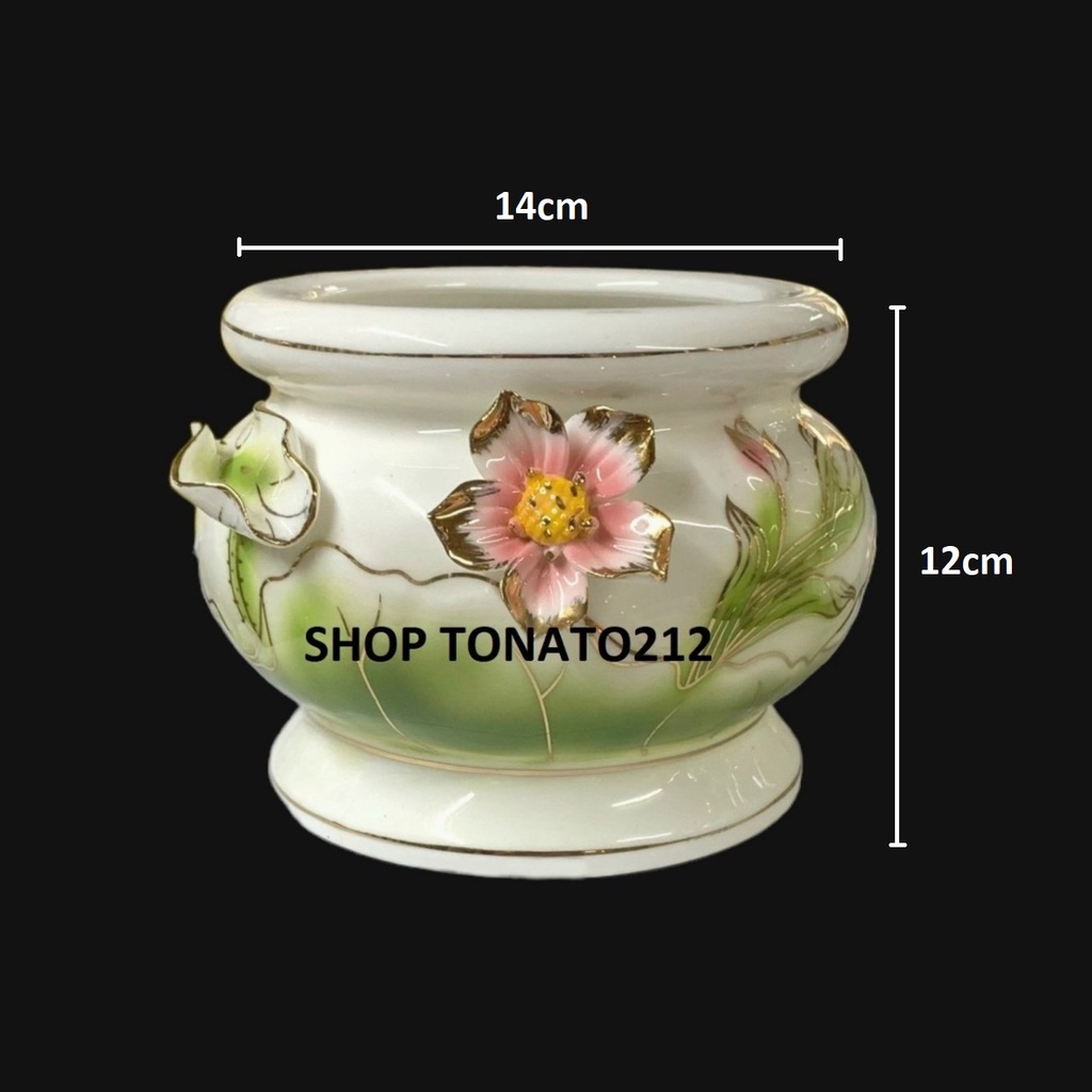 LƯ HƯƠNG,BÁT HƯƠNG HỒNG KIM ĐƯỜNG KÍNH 11.5CM,14CM