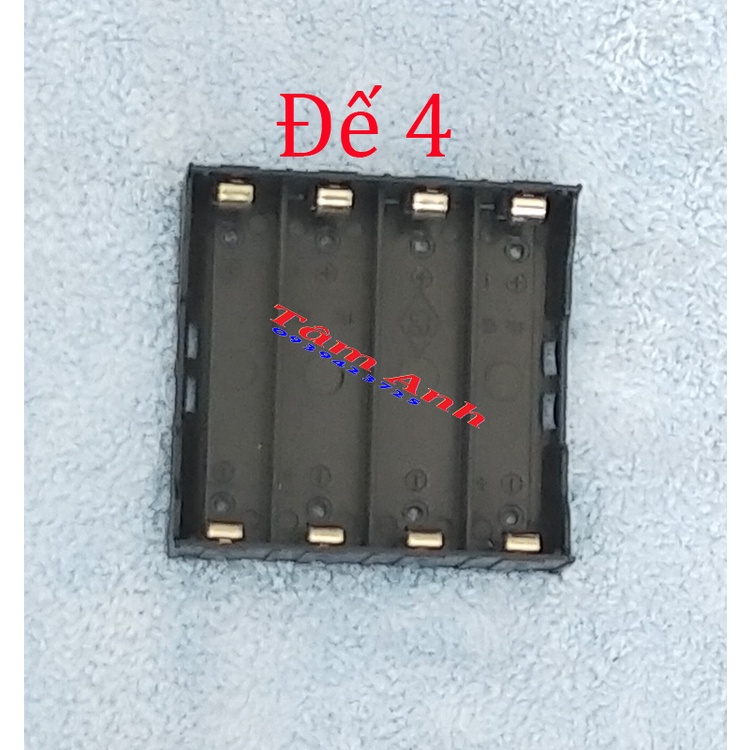 Đế Pin Li-ion 18650 Khay Hàn 1/2/3/4 Pin