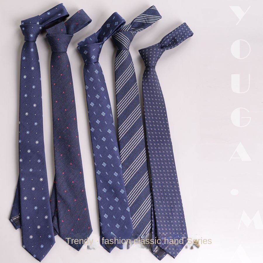Cà Vạt Cotton Polyester 7cm Màu Sắc Retro Thời Trang Công Sở Cho Nam