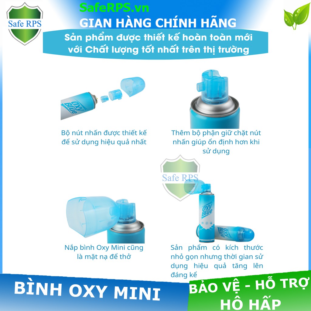 Bình Oxy Mini Cầm tay cung cấp Oxy tinh khiết 99%