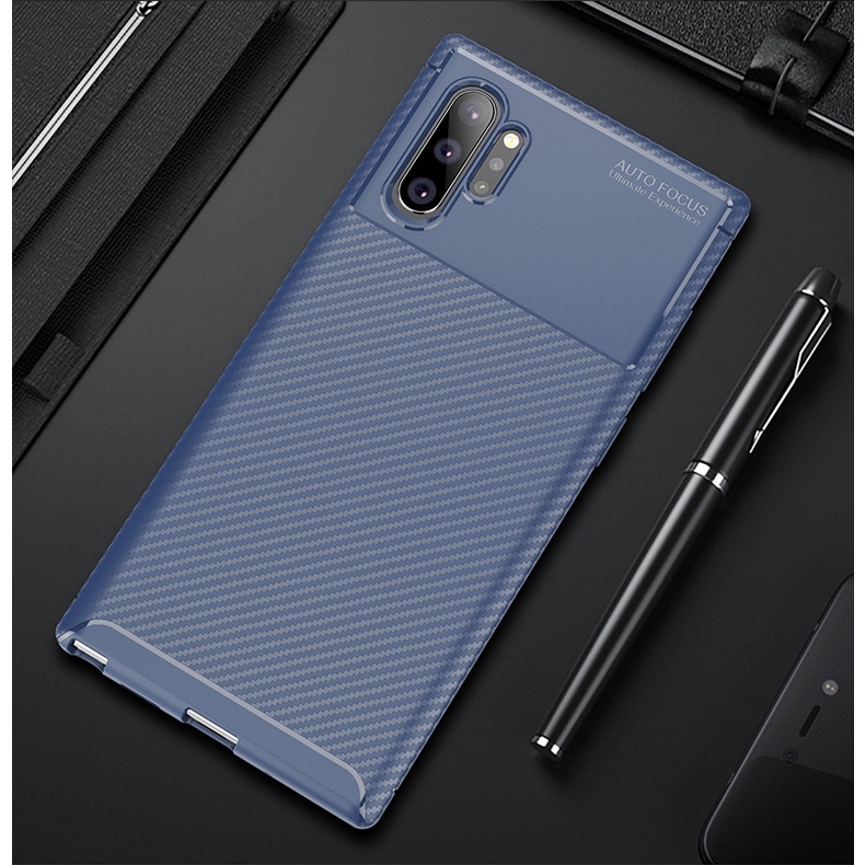 Ốp lưng Chống Trầy Xước Bằng Sợi Carbon TPUcho Samsung Note 9 Note 10 Note 10+ S9 S9+ S10 S10+ A10 A10s A20 A30 A30s A50 #6
