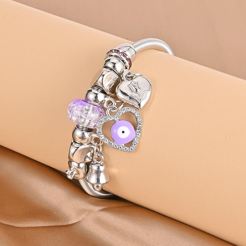 Vòng tay chuỗi hạt nhiều màu sắc phong cách cổ điển thời trang cho nữ