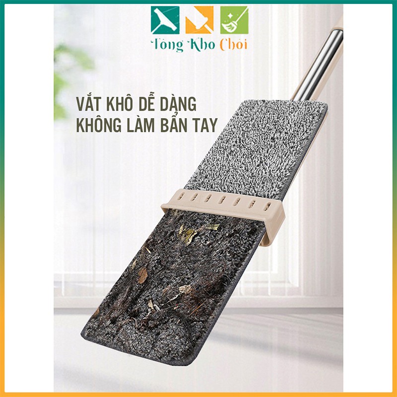 Chổi lau nhà làm sạch đầu xoay 360 độ, Cây lau nhà tự vắt tiện dụng thông minh PULITO CLN-M1