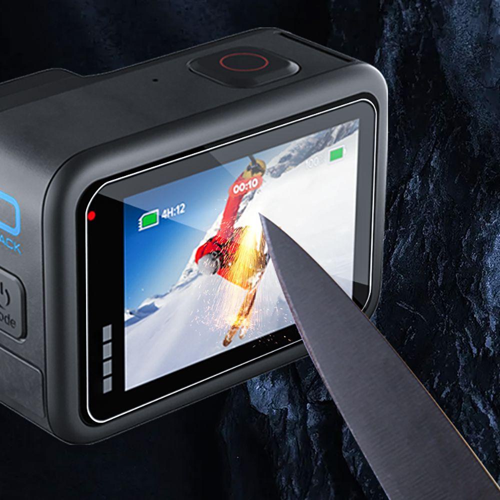 BEBETTERM 1 / 2 Bộ Film Dán Bảo Vệ Màn Hình Máy Ảnh GoPro Hero 10 9 Đen