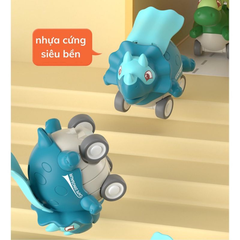 Khủng long - Đồ chơi xe chạy trớn 12x7x9cm