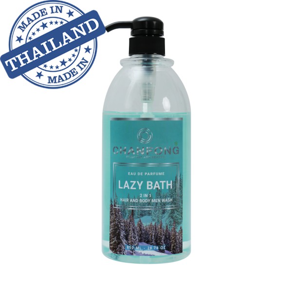 Sữa tắm gội nam 2 trong 1 hương nước hoa thơm lâu Thái Lan CHANFONG - Lazy Bath 850ml