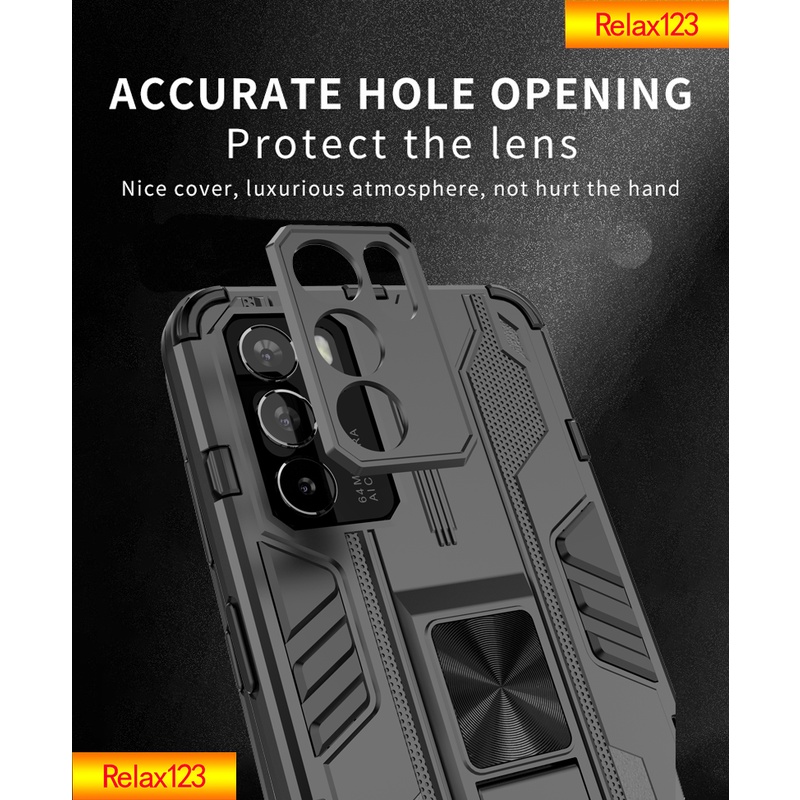 Ốp điện thoại dạng giáp bảo vệ chống sốc có giá đỡ nam châm cho Oppo Reno 6 Z 6Z Reno6 Pro Plus Reno6Pro Plus Reno6Z 5G
