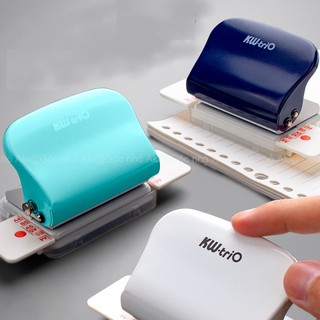 Dụng cụ bấm lỗ giấy đa năng, đóng gáy tập sách cầm tay 6mm giấy A4 A5 B5 (TẶNG KÈM STICKER TRANG TRÍ) - Góc nhỏ Aki