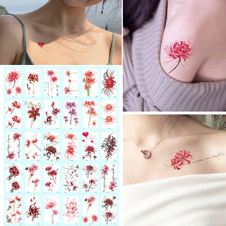Set 30 sticker hình xăm tạm thời kháng nước thiết kế dễ thương độc đáo