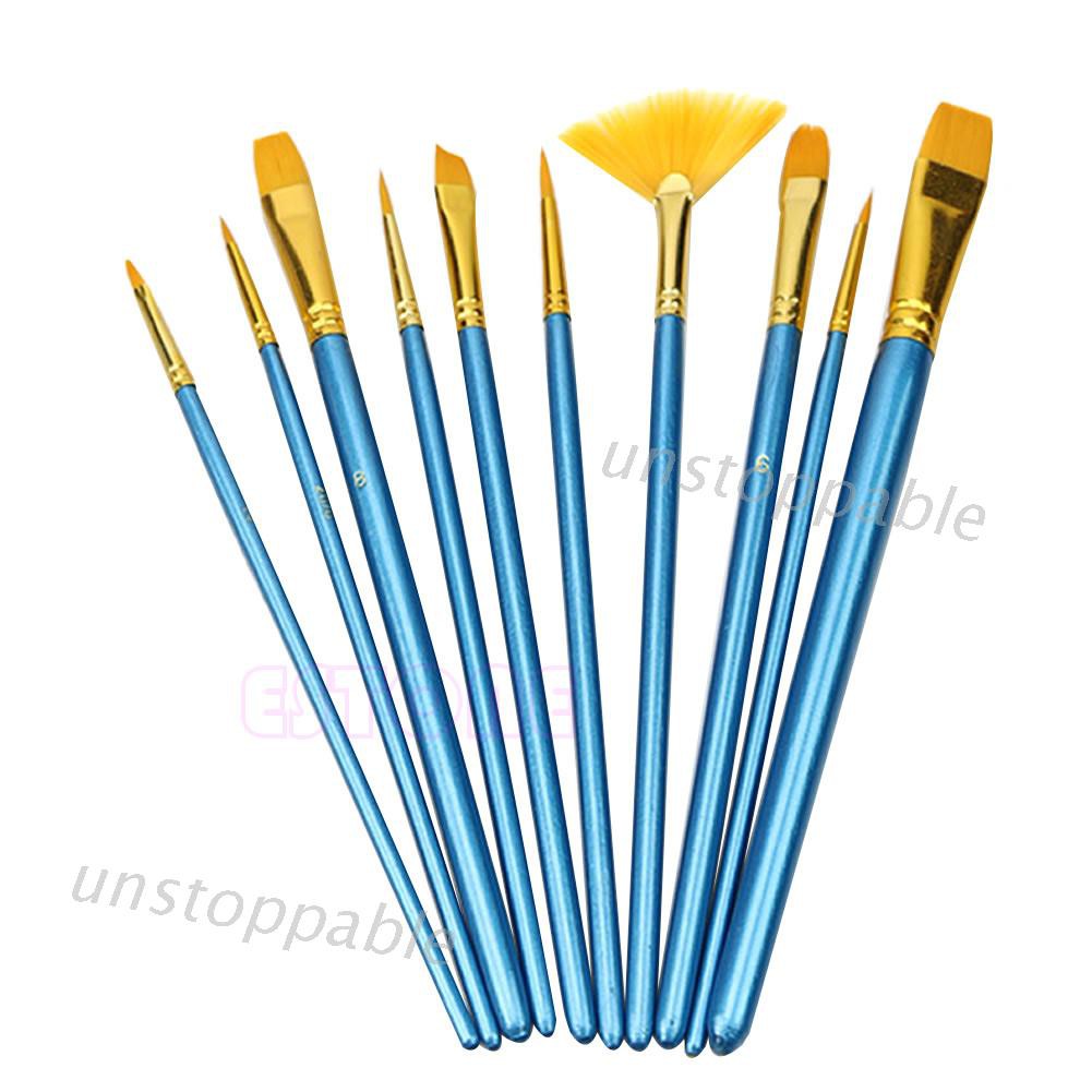 Set 10 cọ vẽ màu nước chuyên nghiệp tiện dụng