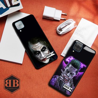 Ốp lưng kính cường lực Samsung Galaxy A12 hình joker bao ngầu