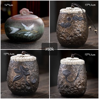 Hủ đựng trà gốm sứ cao cấp