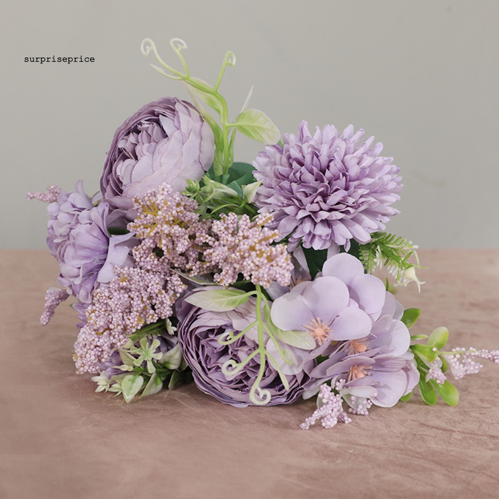 Bó Hoa Giả Bằng Lụa Dùng Trang Trí Xinh Xắn