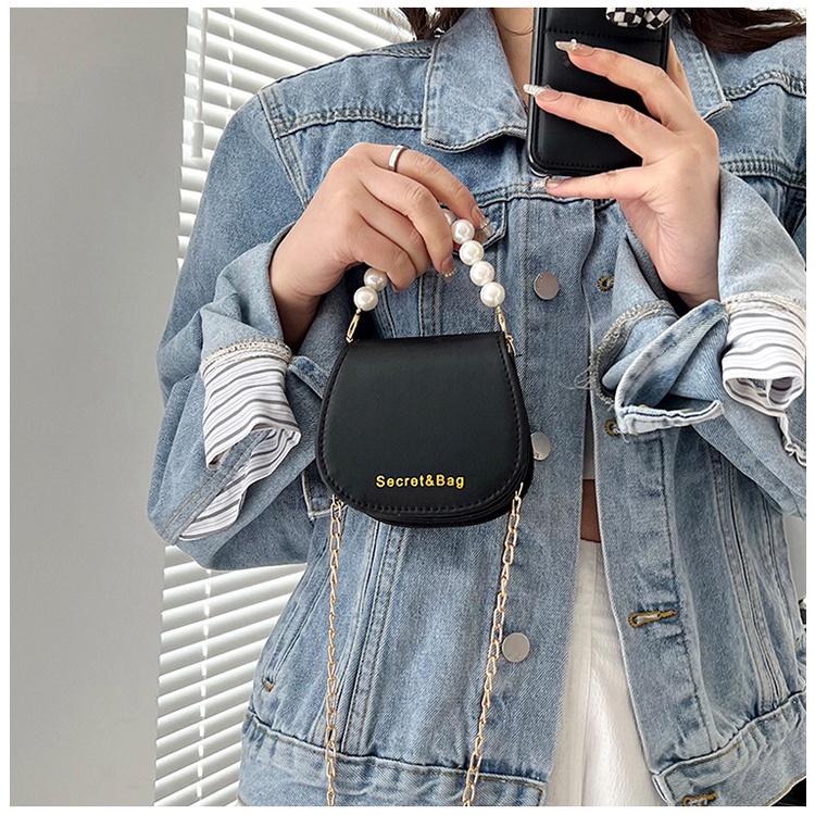 Túi Mini Nhỏ Đeo Chéo Phối Chuỗi Hạt L1798 - LoanTay