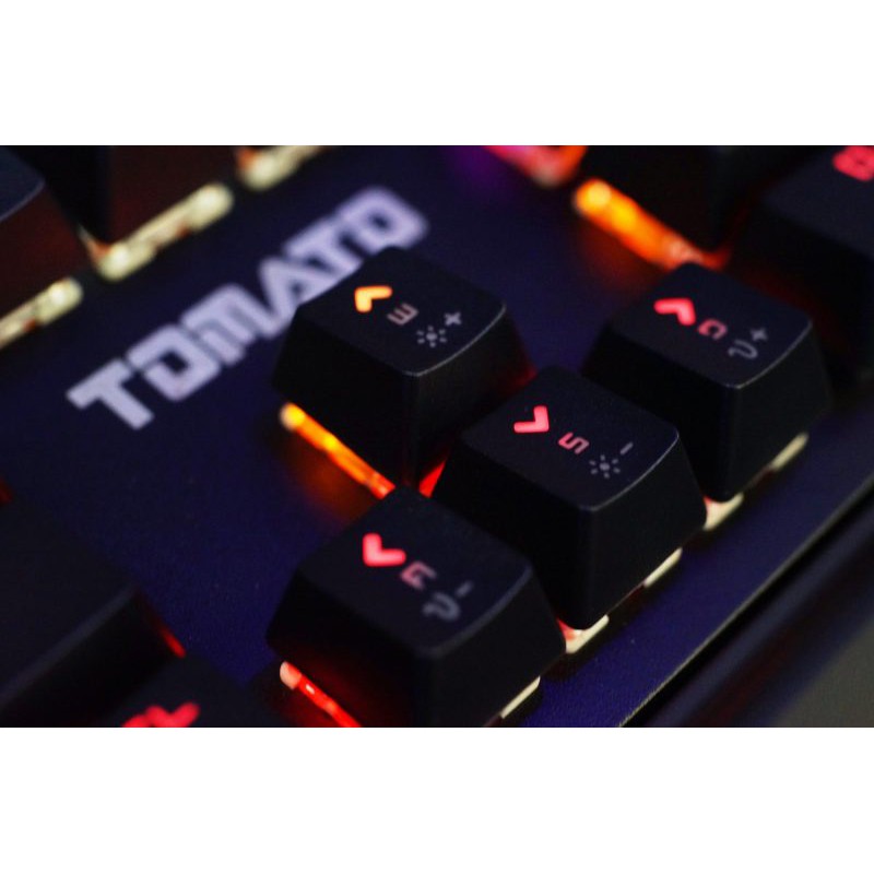 [Mã ELTECHZONE giảm 6% đơn 500K] BÀN PHÍM CƠ TOMATO S250 LED RAINBOW CÓ KÊ TAY ĐI KÈM Chopper Gaming Gear