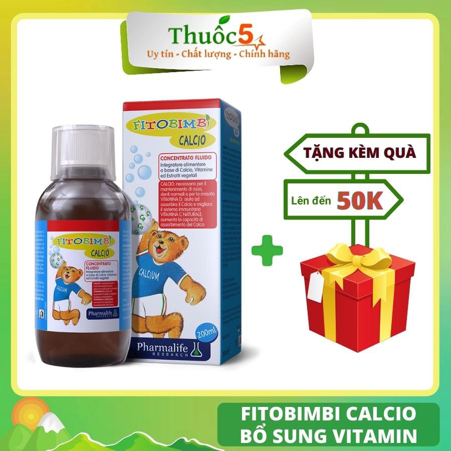 Siro Uống Fitobimbi Calcio Hỗ Trợ Giảm Nguy Cơ Còi Xương, Bổ Sung Canxi Và Vitamin Cho Trẻ Chai 200ml