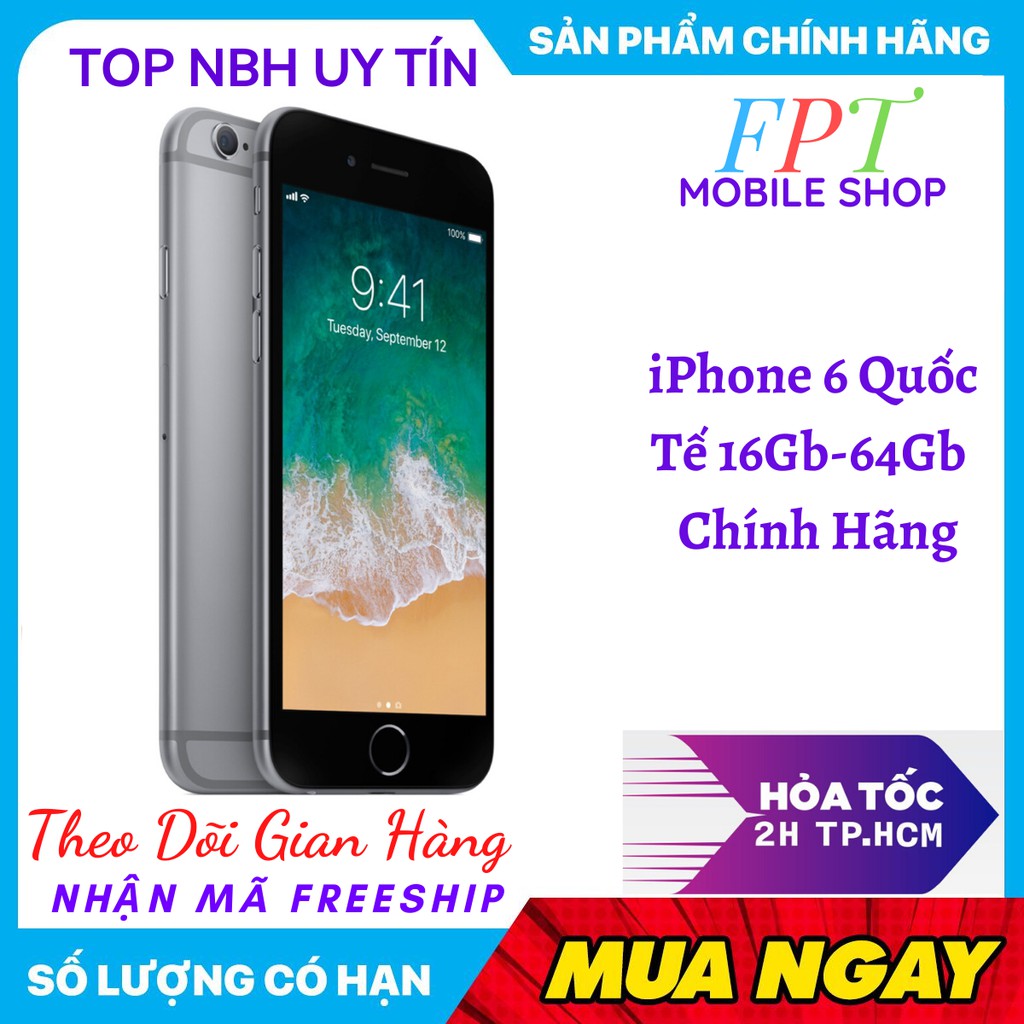 Điện Thoại Apple iPhone 6 64Gb Bản Quốc Tế Mới Zin Đủ Màu Hàng hãng | BigBuy360 - bigbuy360.vn
