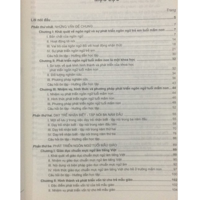 Sách - Giáo trình Phát triển ngôn ngữ tuổi mầm non