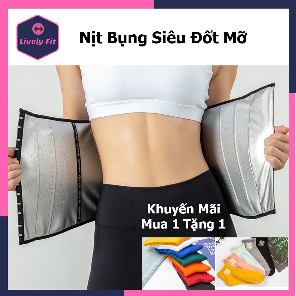 (HOT) Gen Nịt Bụng Siêu Đốt Mỡ Giảm Cân❤️ Sinh Nhiệt Đổ Mồ Hôi, Định Hình Vóc Dáng, Làm Thon Eo Lively Fit