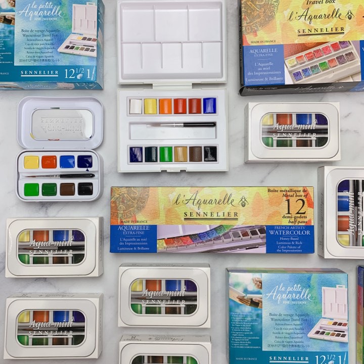 Màu Nước Sennelier Aquarelle - Màu Nước Dạng Nén Hạng Họa Sĩ