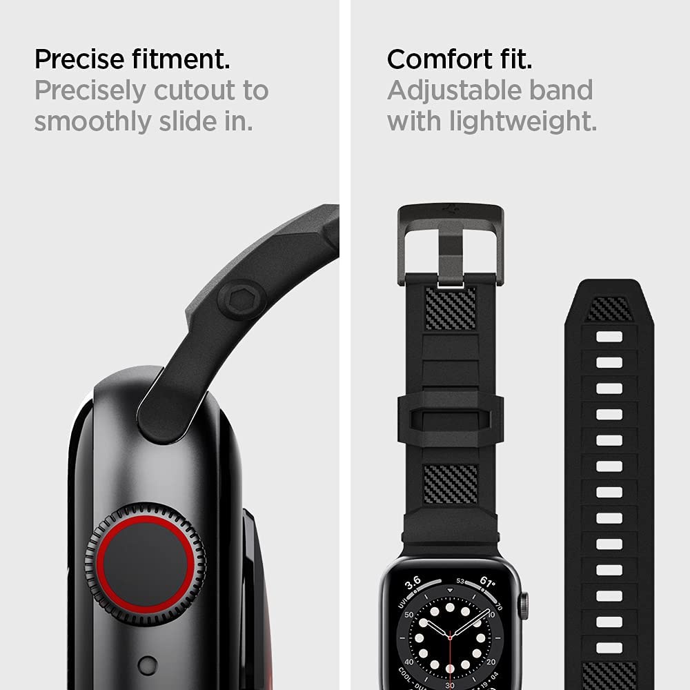 SPIGEN Bộ Dây Đeo Kiểu Quân Đội Cho iWatch Band Series 7 (45mm) Series 6 / SE / 5 / 4 (44mm) Và Series 3 / 2 / 1 (42mm)