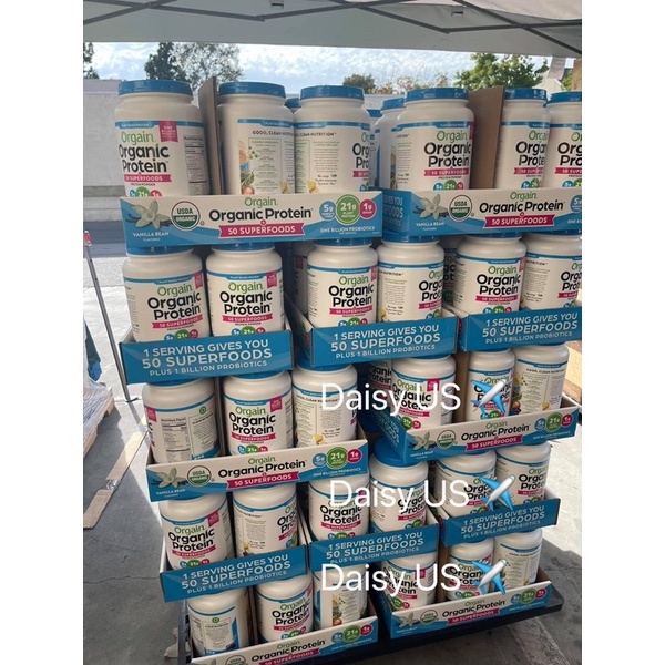 Bill Mỹ Hàng Bay Air - Bột Protein Hữu Cơ Orgain Organic Protein Vị Mới