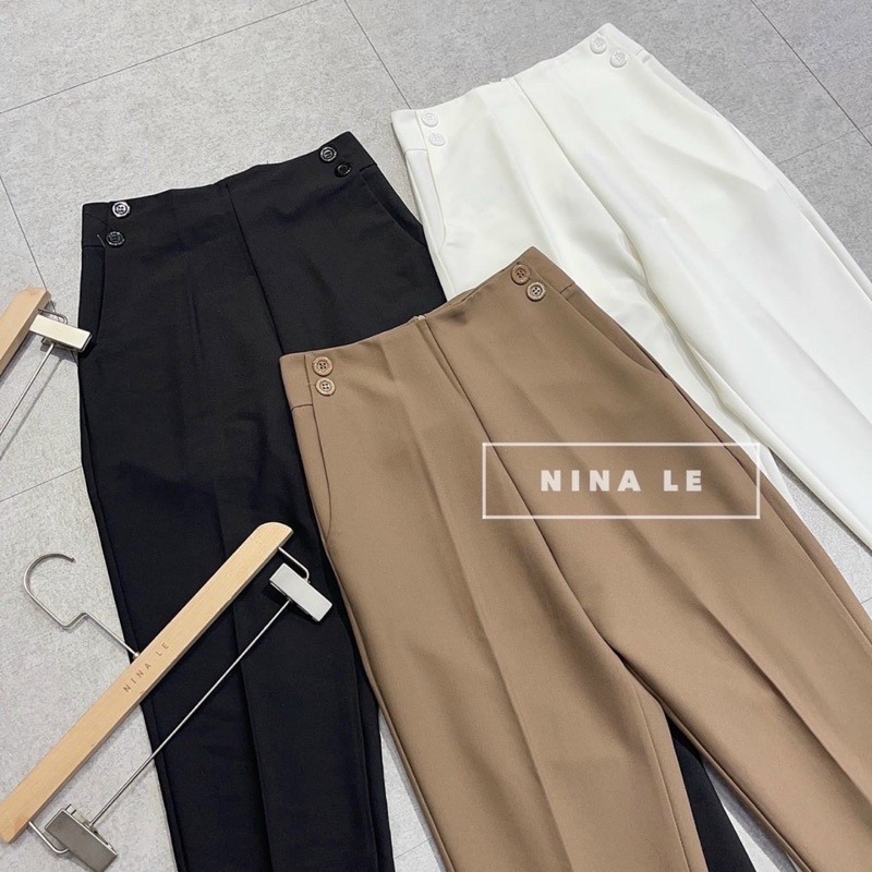 Quần Baggy Phối Khuy Sườn - Mã H001