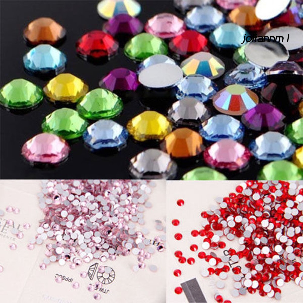 Hộp phụ kiện đính trang trí móng nhiều màu sắc sáng bóng DIY