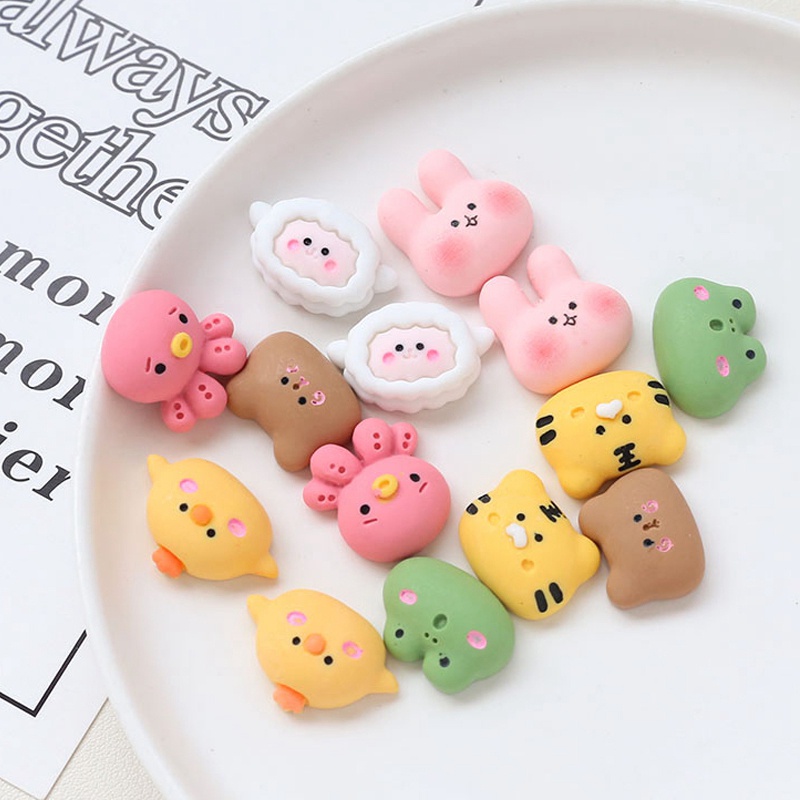 Bộ 4 Miếng Dán 3D Hình Động Vật Hoạt Hình Trang Trí Điện Thoại