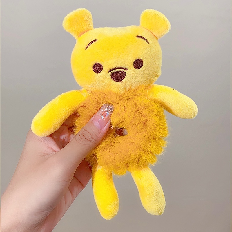 Dây cột tóc dây buộc tóc thú bông lông độc đáo- Kitty- thỏ- gấu