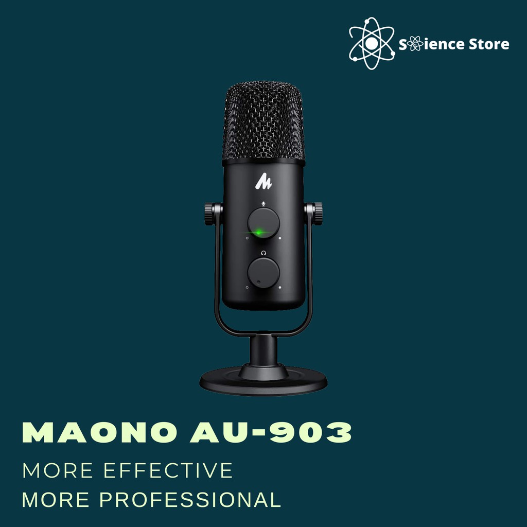 Micro thu âm Maono AU-903 USB: Thiết bị thu âm chuyên nghiệp cho streaming, podcasting và ghi âm nhạc - HÀNG CHÍNH HÃNG